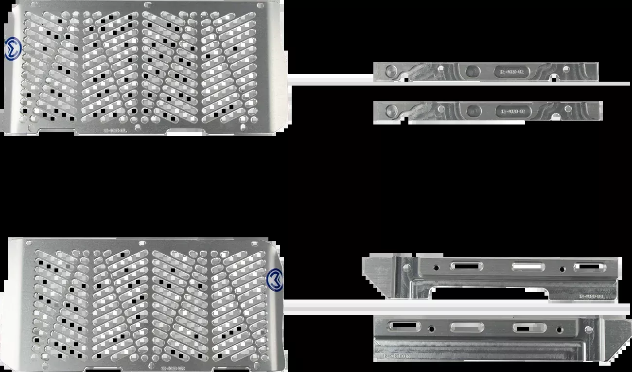 Moose Offroad Billet Radiator Guards – Silver – Beta-12-4024