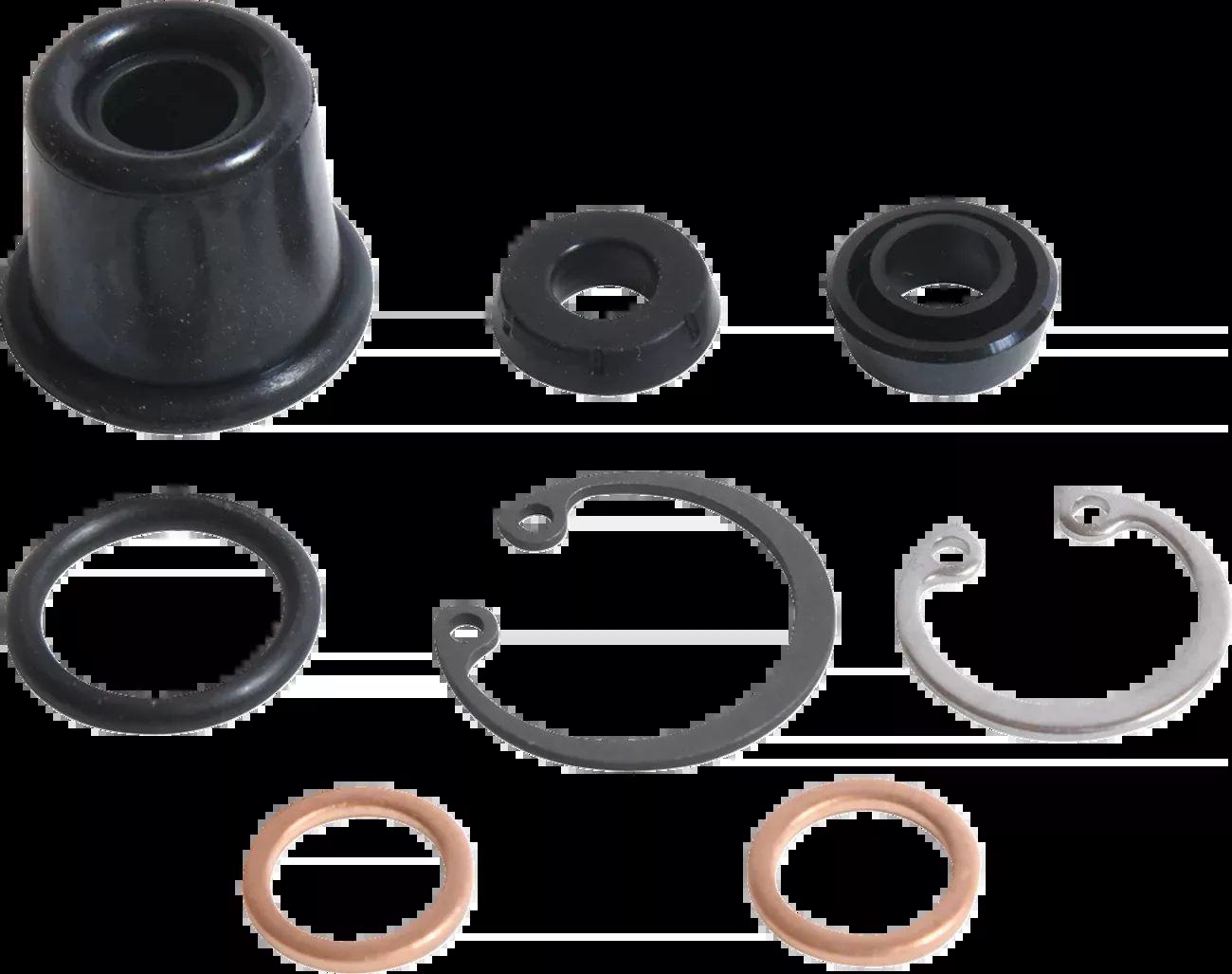 Moose Offroad Caliper Rebuild Kit – Rear – Yamaha-18-1118