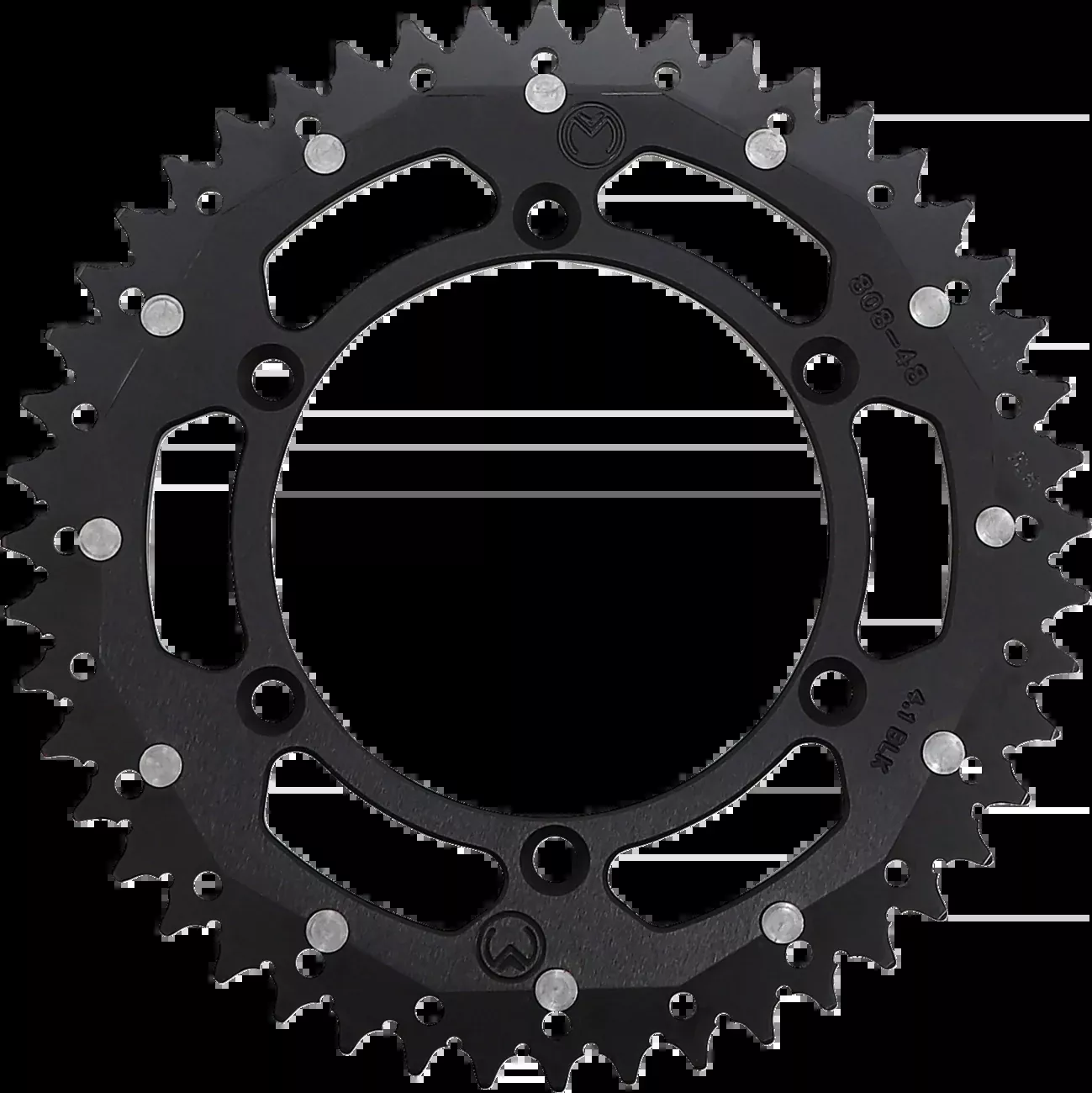 Moose Offroad Dual Sprocket – 48 Tooth – Black – Kawasaki/Suzuki-1210-808-48-10X
