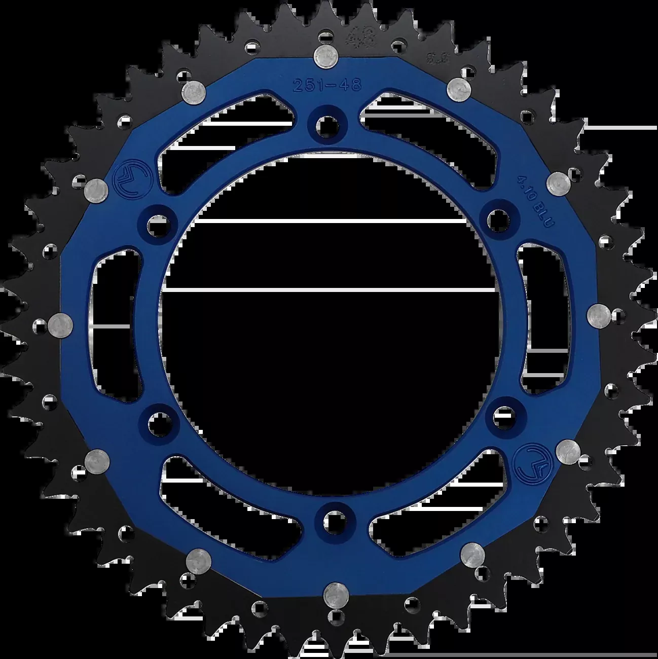 Moose Offroad Dual Sprocket – 48 Tooth – Blue – Yamaha-1210-251-48-12X
