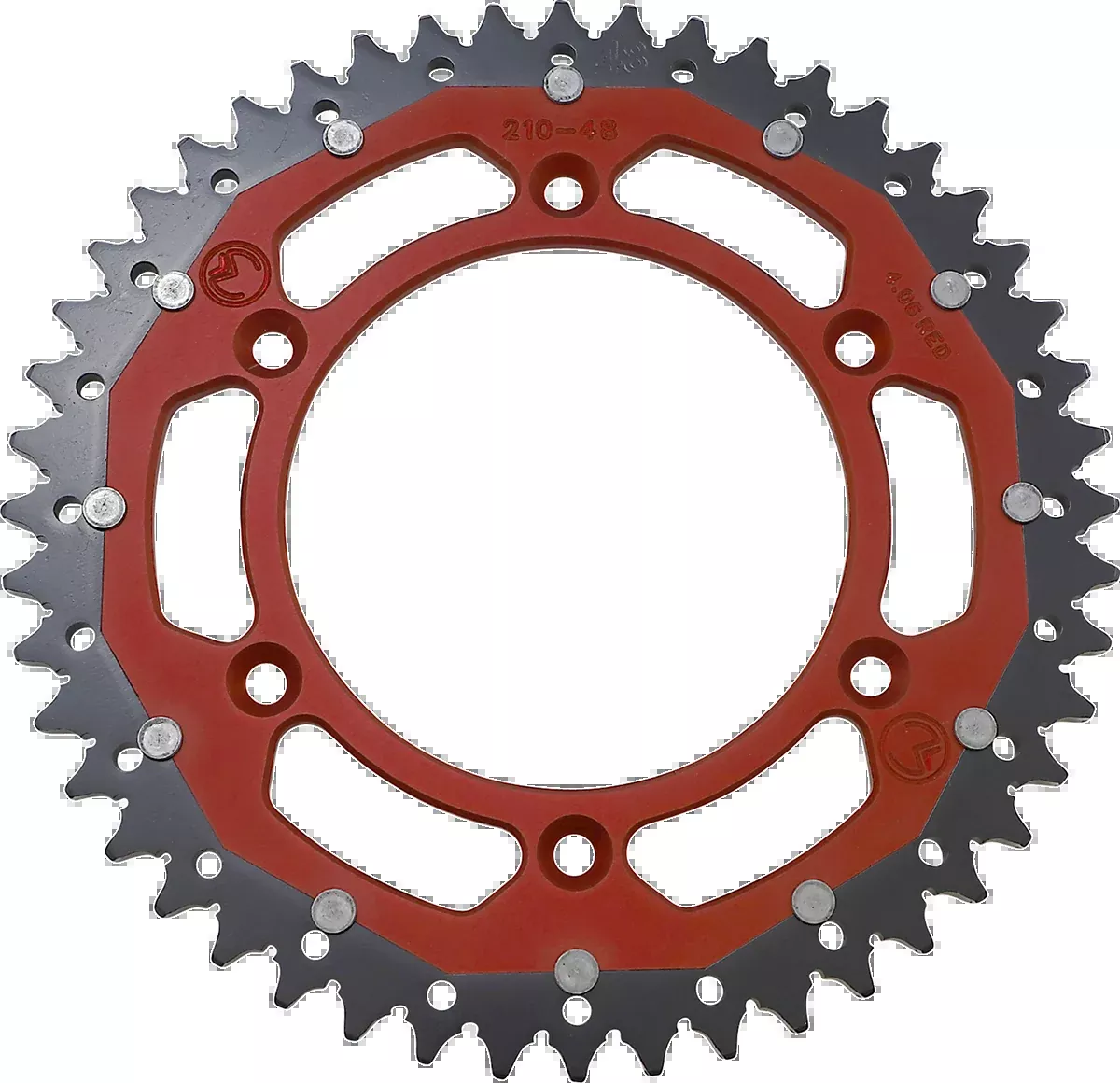 Moose Offroad Dual Sprocket – 48 Tooth – Red – Honda-1210-210-48-13X