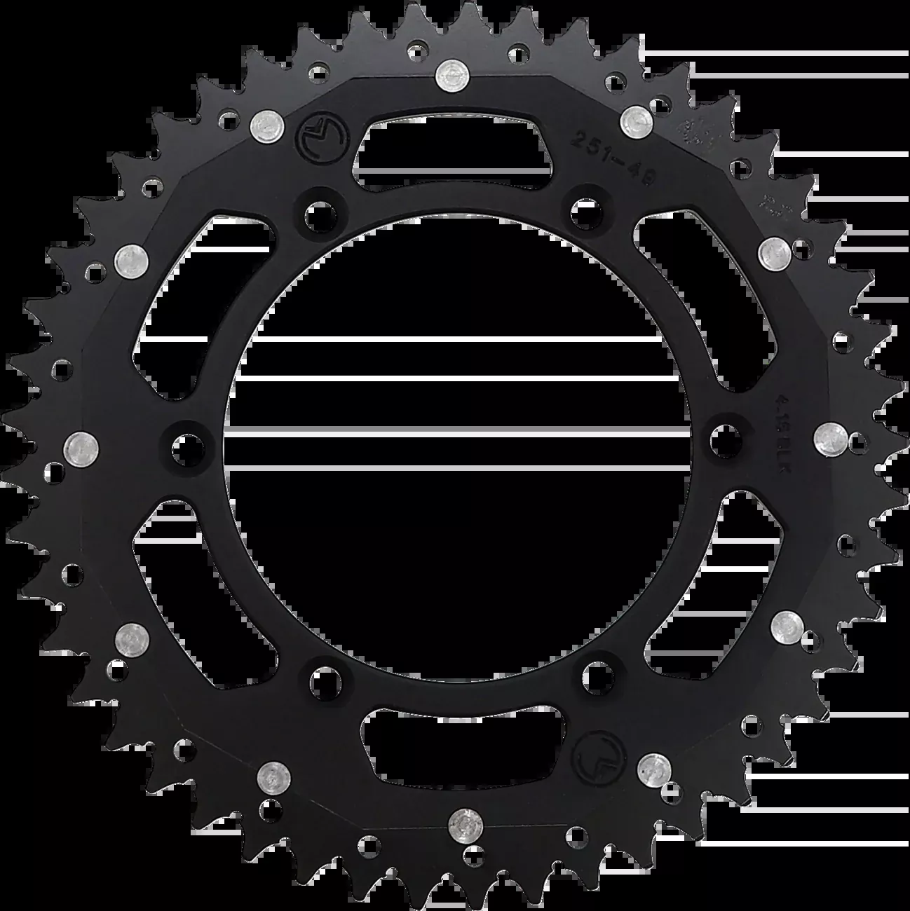 Moose Offroad Dual Sprocket – 49 Tooth – Black – Yamaha-1210-251-49-10X