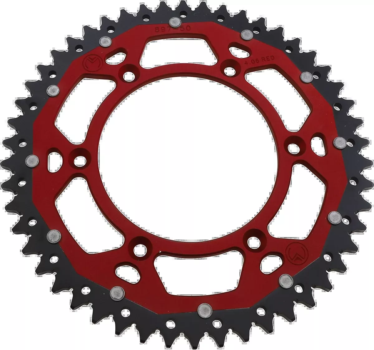Moose Offroad Dual Sprocket – 50 Tooth – Red – Gas Gas-1210-897-50-13X
