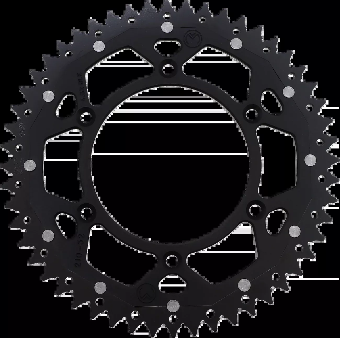 Moose Offroad Dual Sprocket – 52 Tooth – Black – Honda-1210-210-52-10X
