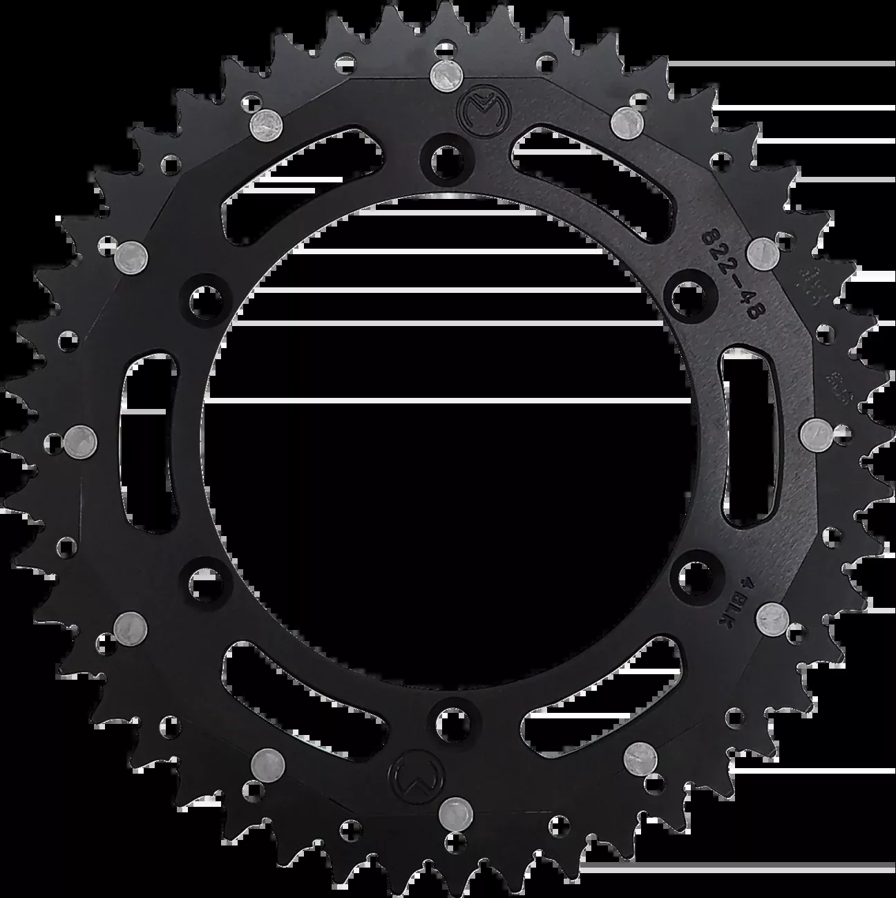 Moose Offroad Dual Sprocket – Black – 48 Tooth-1210-822-48-10X