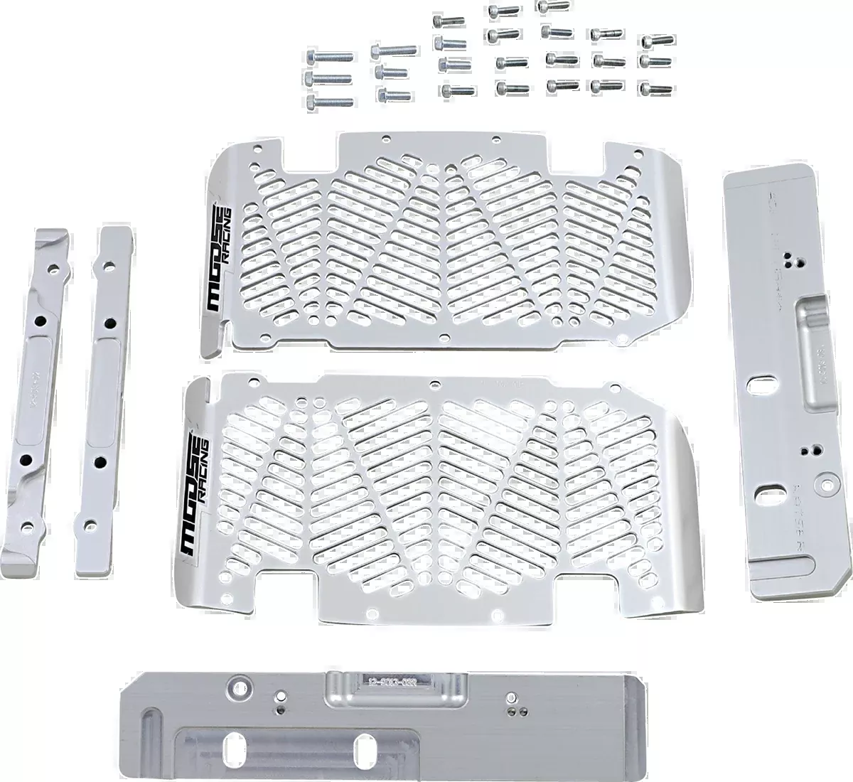 Moose Offroad Radiator Guards – Brushed Aluminum – Sherco-12-9013