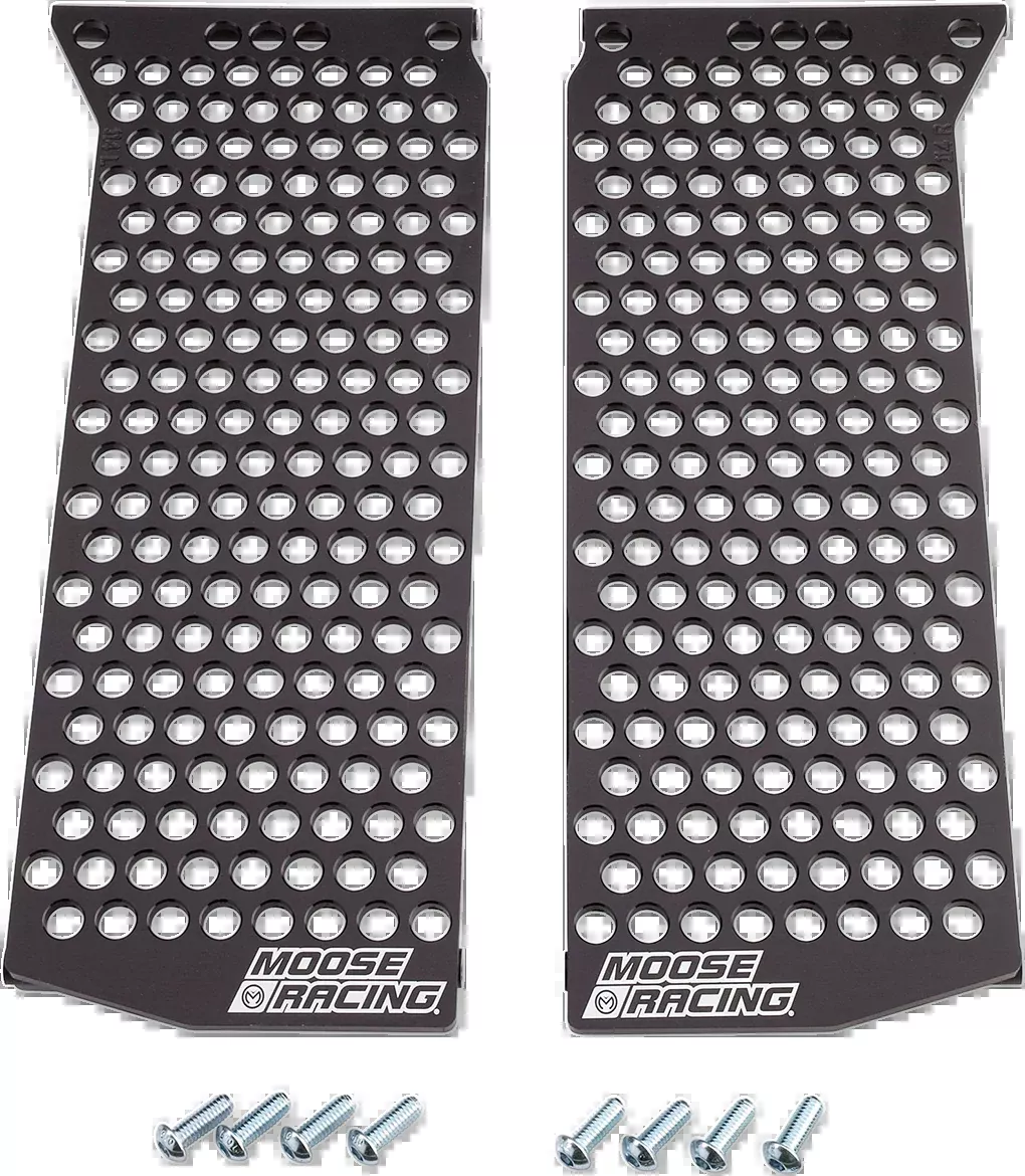Moose Offroad Radiator Guards – Silver – Kawasaki/Suzuki-12-3000