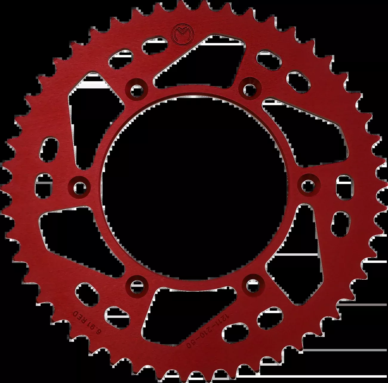 Moose Offroad Rear Sprocket – Aluminum – 50 Tooth – Red – Honda-1211-210-50-13
