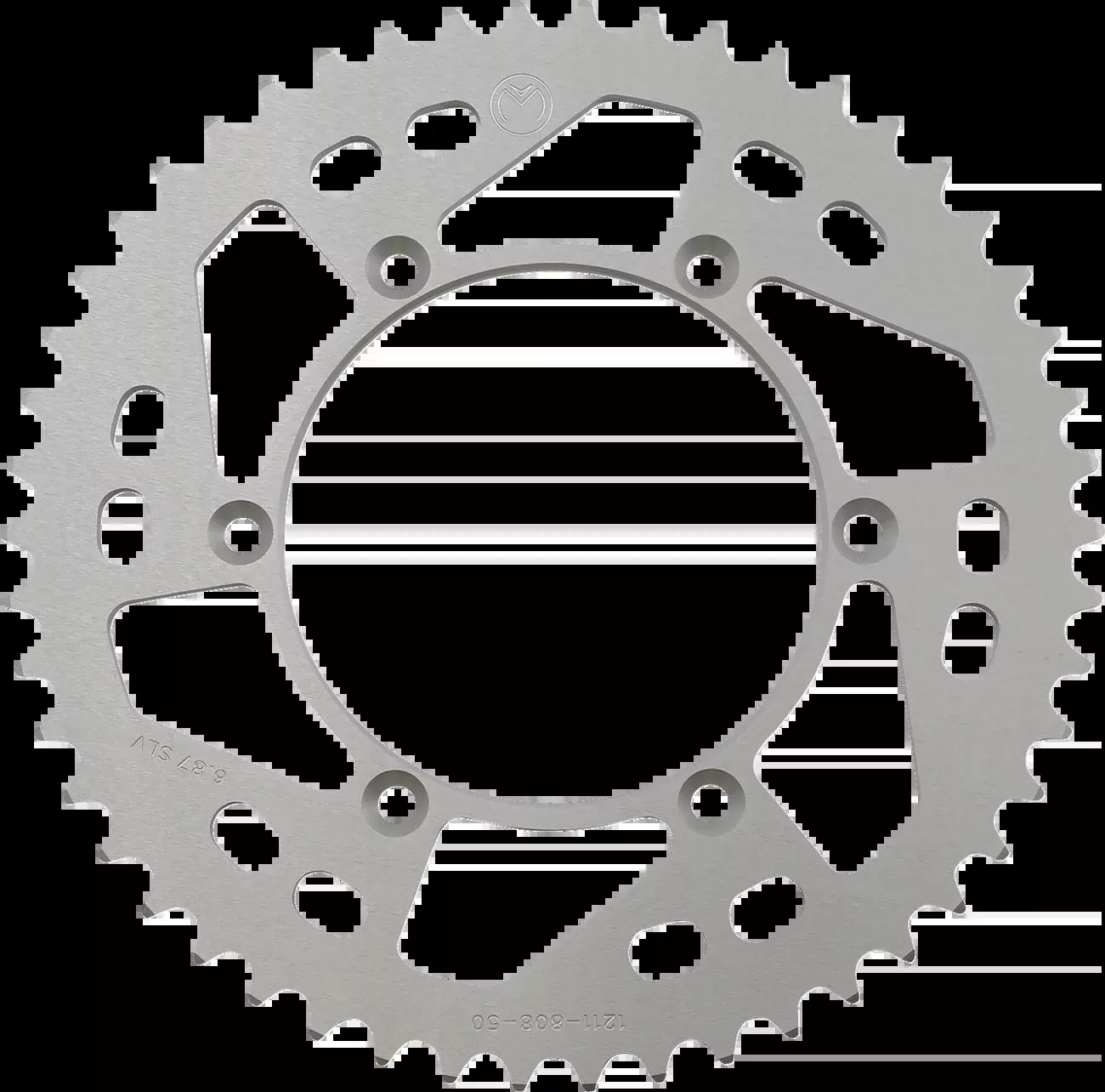 Moose Offroad Rear Sprocket – Aluminum – 50 Tooth – Silver – Kawasaki/Suzuki-1211-808-50-11
