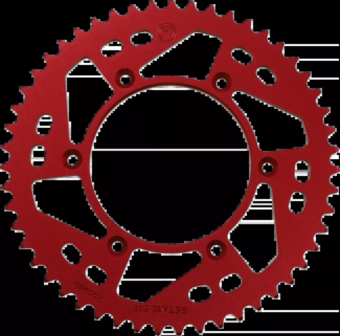 Moose Offroad Rear Sprocket – Aluminum – 51 Tooth – Red – Beta-1211-BET-51-13
