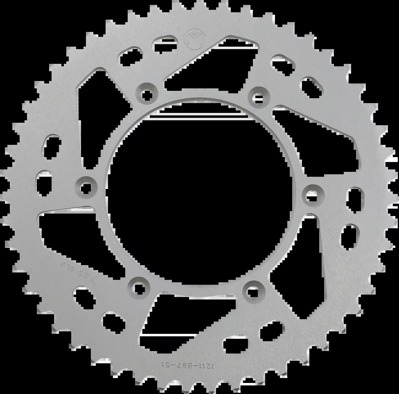 Moose Offroad Rear Sprocket – Aluminum – 51 Tooth – Silver – Husaberg/Husqvarna/KTM-1211-897-51-11