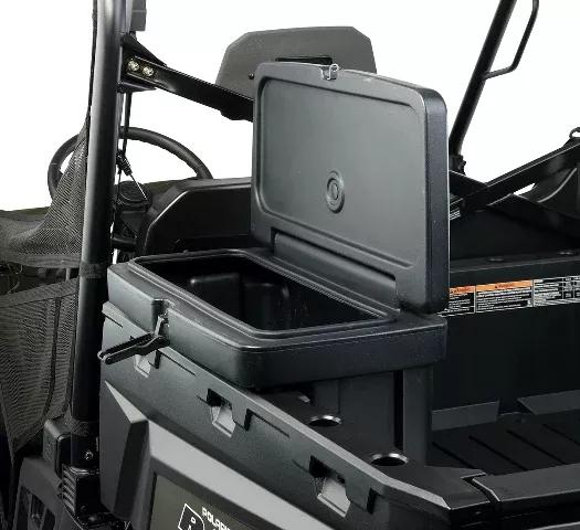Moose Utility Division Black Lockable Saddle box for 1988-2021 Polaris Ranger