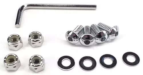 Motion Pro Chrome License Plate Frame Hardware 33-1000