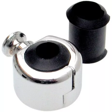 Motion Pro Chrome Single Cable Holder For 15/64, 9/32, 5/16, & 11/32 11-0049