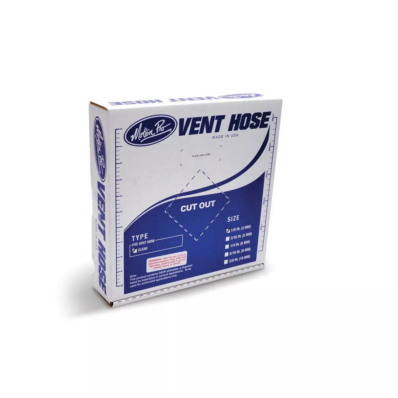 Motion Pro Clear Vinyl Vent Line 1/8″ x 25′ 12-0000