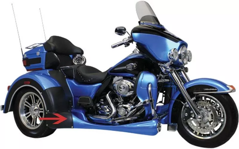 Motor Trike TRAX Running Board Kit for '09-13 Harley Davidson Trike FLHTCUTG