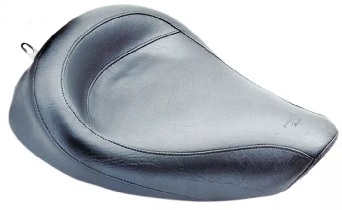 Mustang 76107 Black Vintage Driver Solo Seat for Harley Dyna Models 06-17
