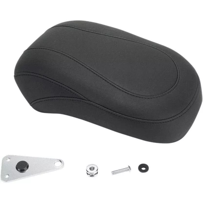 Mustang 76581 Black Vintage Tripper Passenger Pillion Seat for Dyna Glide 06-17