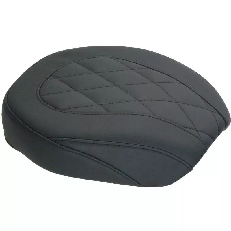 Mustang 76705 Black Smooth Wide Tripper Passenger Pillion Seat Harley Dyna 06-17