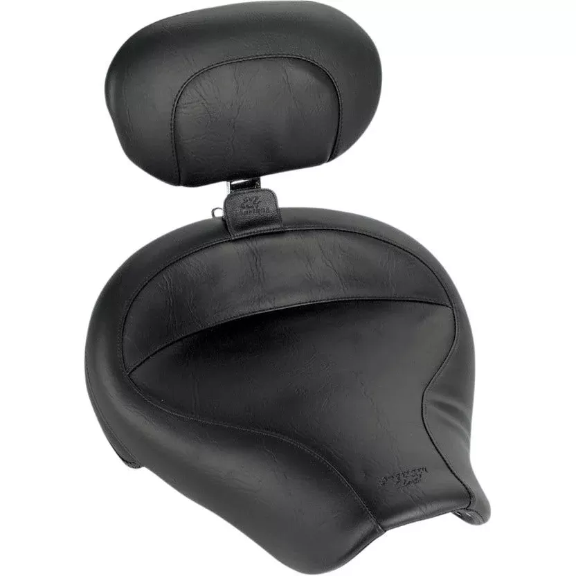 Mustang 79358 Vintage Wide Solo Seat w/ Removable Driver Backrest 06-17 HD
