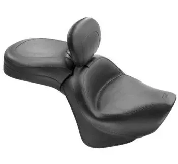 Mustang 79417 Black One Piece Wide Touring Seat Backrest 06-18 Kawasaki Vulcan