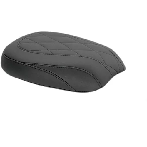 Mustang Black Wide Tripper Rear Seat for 2011-2017 Harley Softail FXS/FLS - Diamond