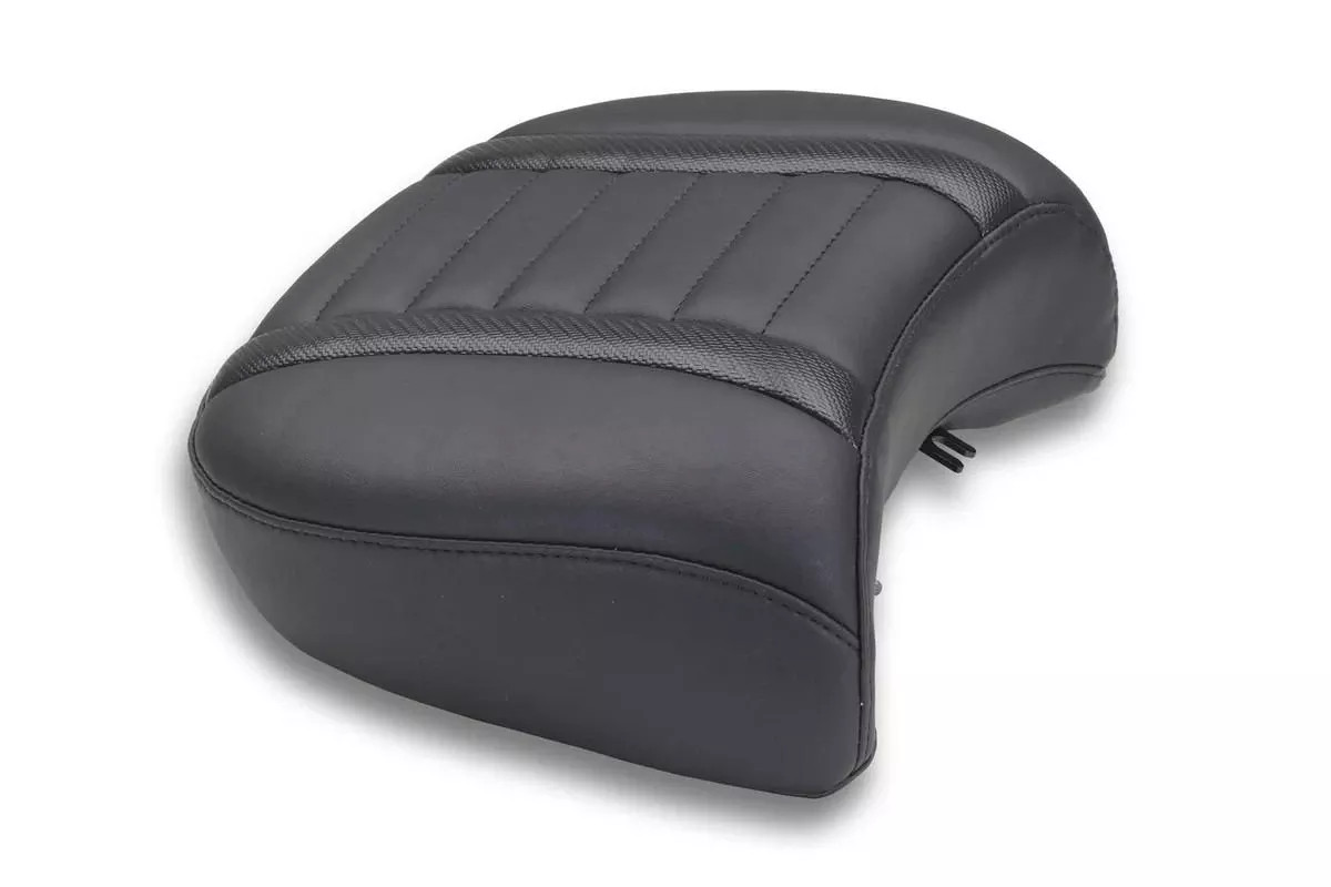Mustang Deluxe Touring Passenger Seat for '24-Up Harley Davidson Road Glide, Street Glide and '23-Up CVO Road Glide (ST) and Street Glide Models (Select Stitching Color) 12" W