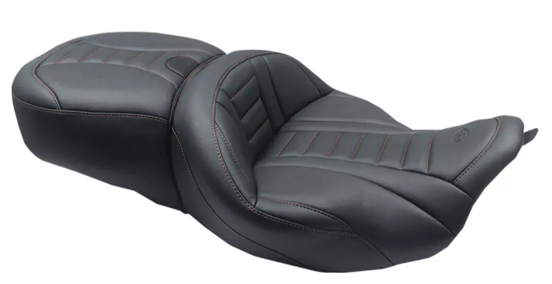 Mustang Deluxe Touring Seat - 79006AB For Harley Touring 2008-2025