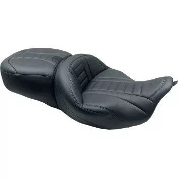 Mustang Deluxe Touring Seat – 79006SB For Harley Touring 2008-2025
