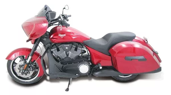 Mustang Seats 76824 Black Original Touring One Piece 2-Up Seat 10-17 Victory