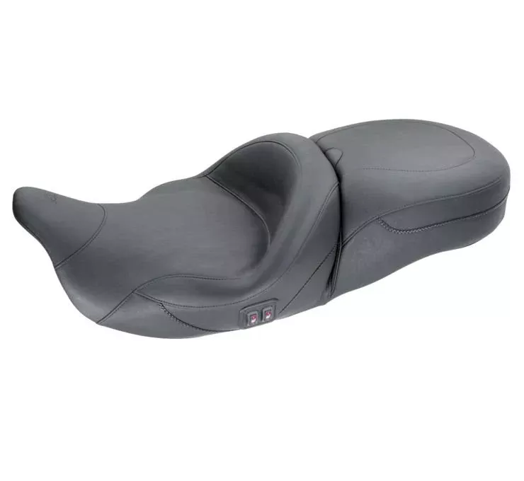 Mustang Super Touring 1-Piece Seat for 2008-18 Harley FLH models – Heated – 79640