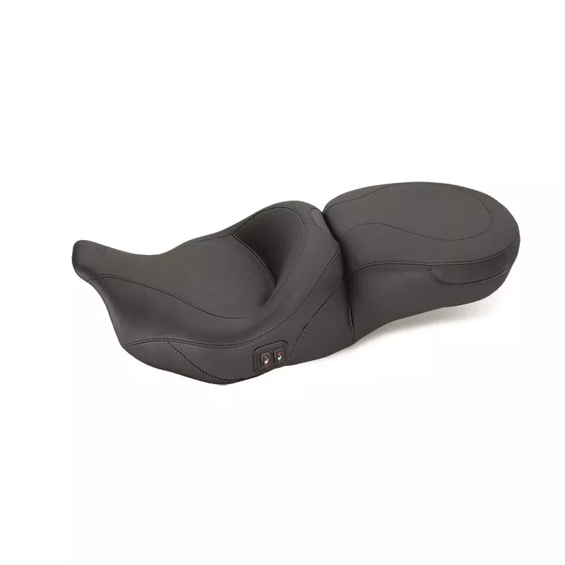 Mustang Touring 1-Piece 2-Up Seat for 2008-25 Harley Touring models – Heated – 79646