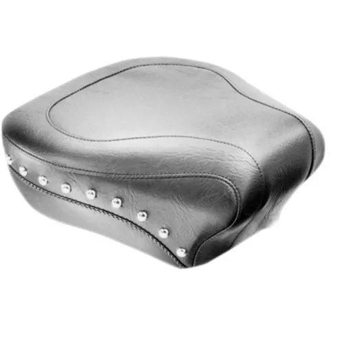 Mustang Wide Rear Seat for 2000-2015 Harley Softail FLSTC/FLSTS - Studded