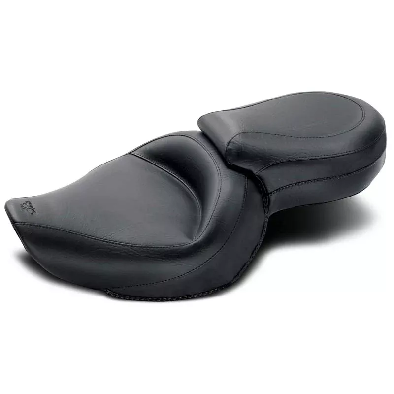 Mustang Wide Touring 2-Up Seat for 2004-20 Harley Sportster models – 76143