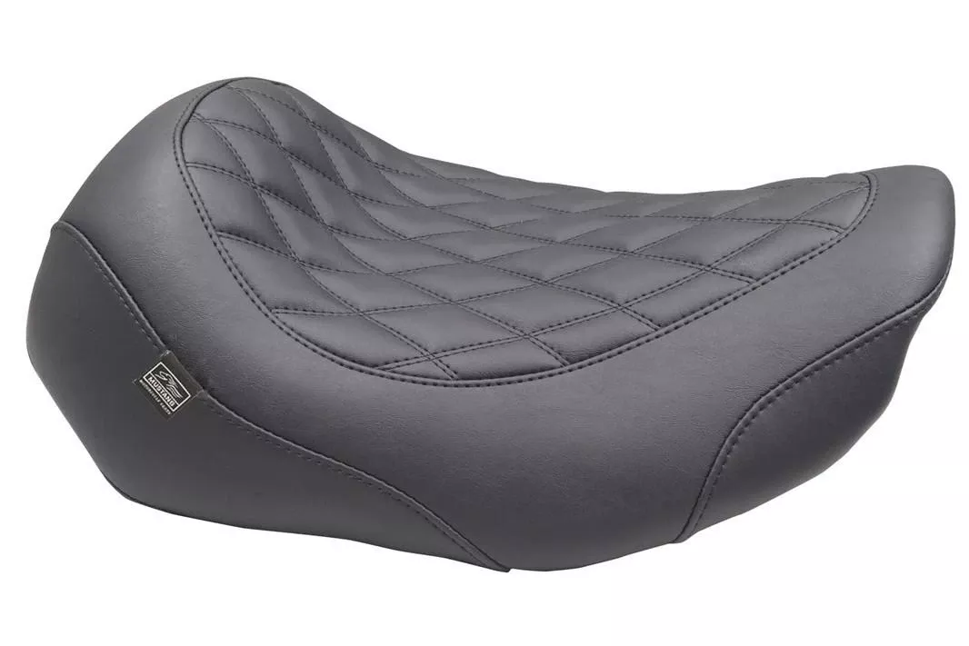 Mustang Wide Tripper Seat without Driver Backrest for '24-Up Harley Davidson Street Glide and Road Glide Modes and '23-24 CVO FLHXSE and CVO FLTRSE Models - Black w/ Double Diamond Stitching (Select Color Stitching)