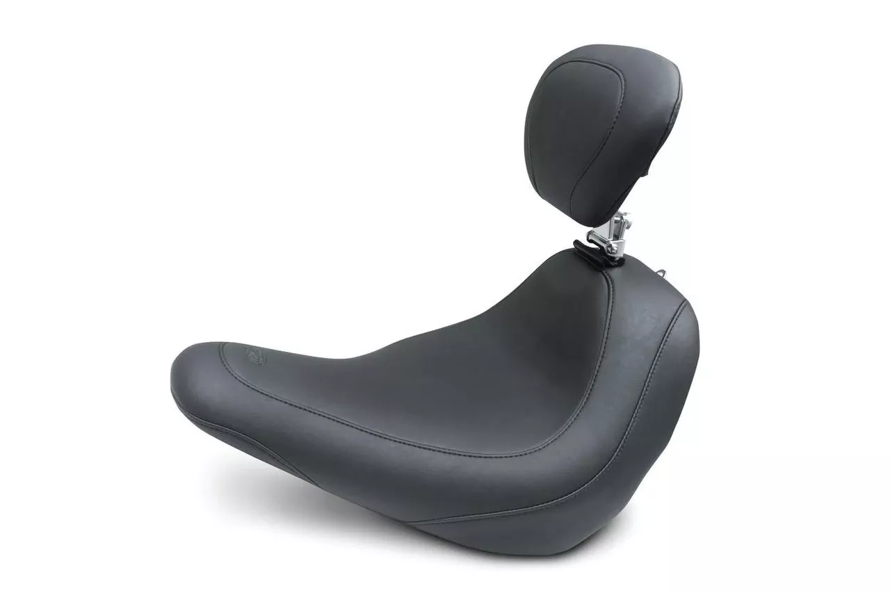 Mustang Wide Tripper with Driver Backrest for '18-Up Harley Davidson Low Rider & Sport Glide