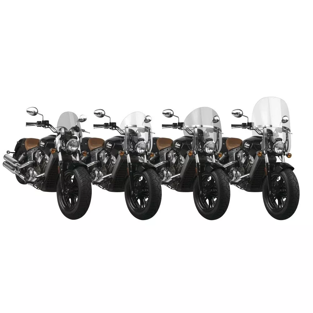 National Cycle Clear SwitchBlade Deflector Quick Release Windshield With Mount Kit, Straight Forks
