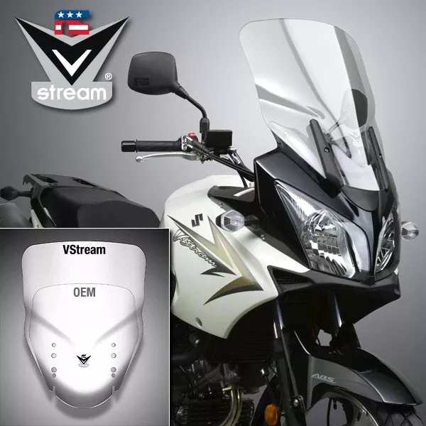 National Cycle N20213 - VStream Replacement Screen for Suzuki DL650 /1000 - Clear