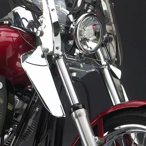 National Cycle N76605 – Switchblade Windshield Lowers for Harley-Davidson – Chrome