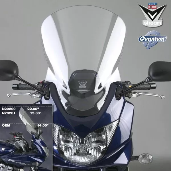 National Cycle V-Stream Touring Windshield for 2007-09 Suzuki GSF1250 Bandit - Clear - N20200