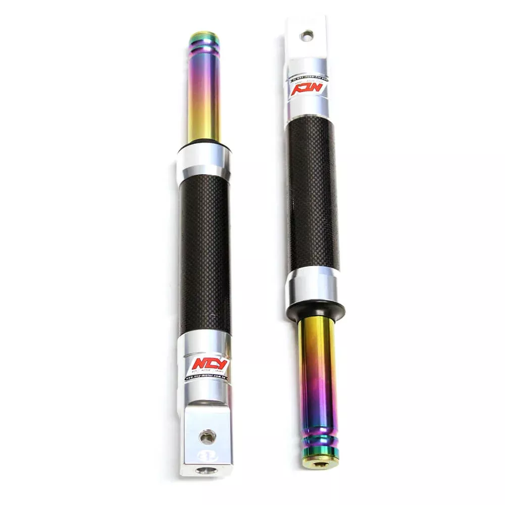 NCY Carbon Fiber Front Forks – Drum Brake, Honda Ruckus