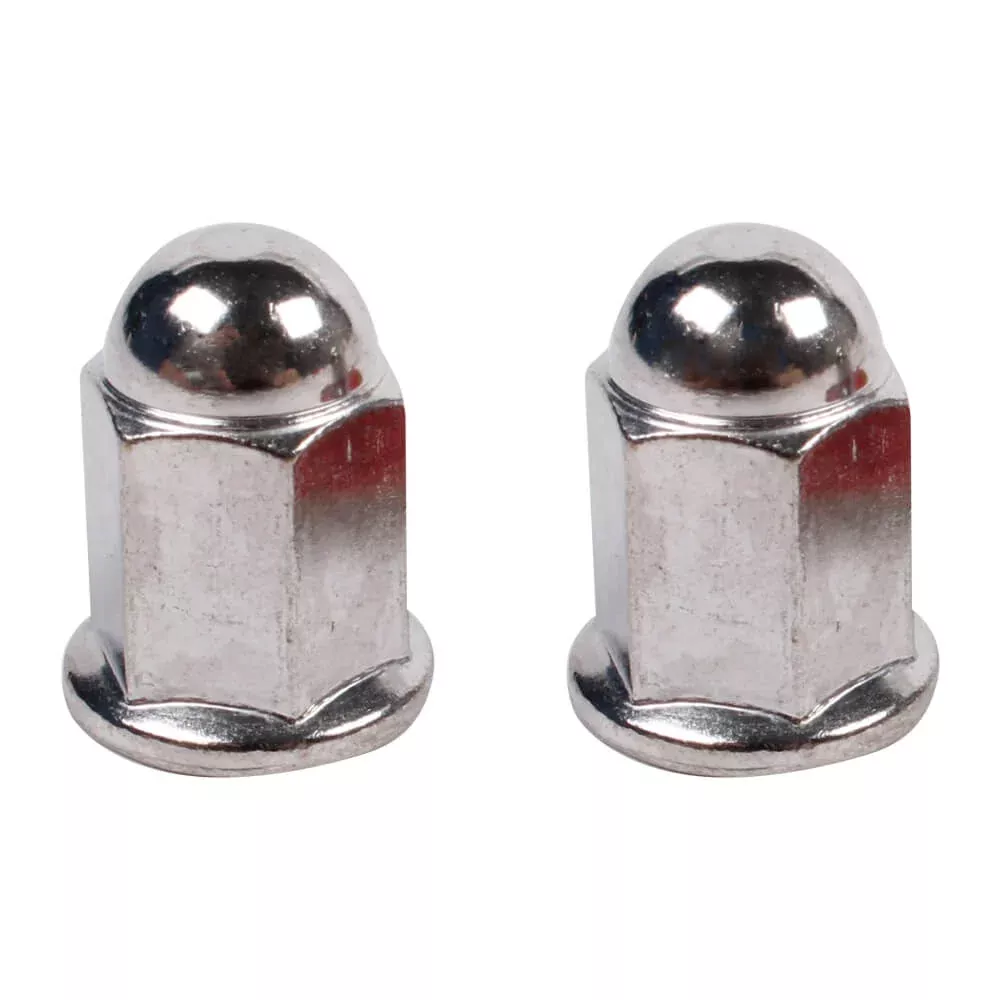 NCY Exhaust Pipe Nuts (6 mm, Acorn, Sold in Pairs)