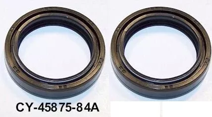 New 2 Pack 41mm Front Fork Seals Harley Touring 84-up Repl OE # 45875-84