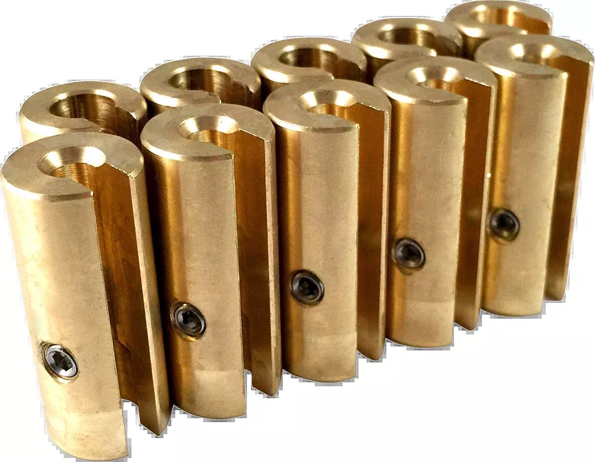 NO-MAR Wheel Weights – 1-1/2 oz – Brass – 10 Pack WT-SPK10BR-150