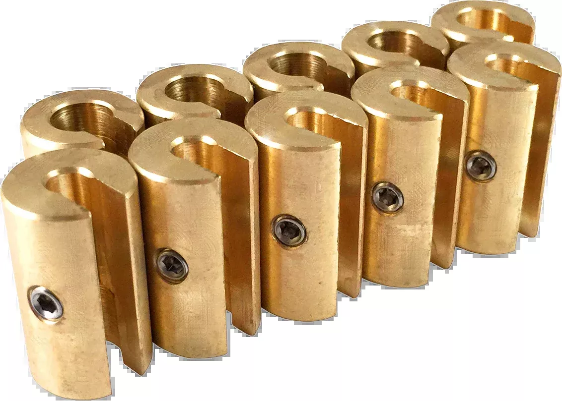 NO-MAR Wheel Weights 1-1/4 oz Brass – 10 Pack (Part Number: WT-SPK10BR-125)