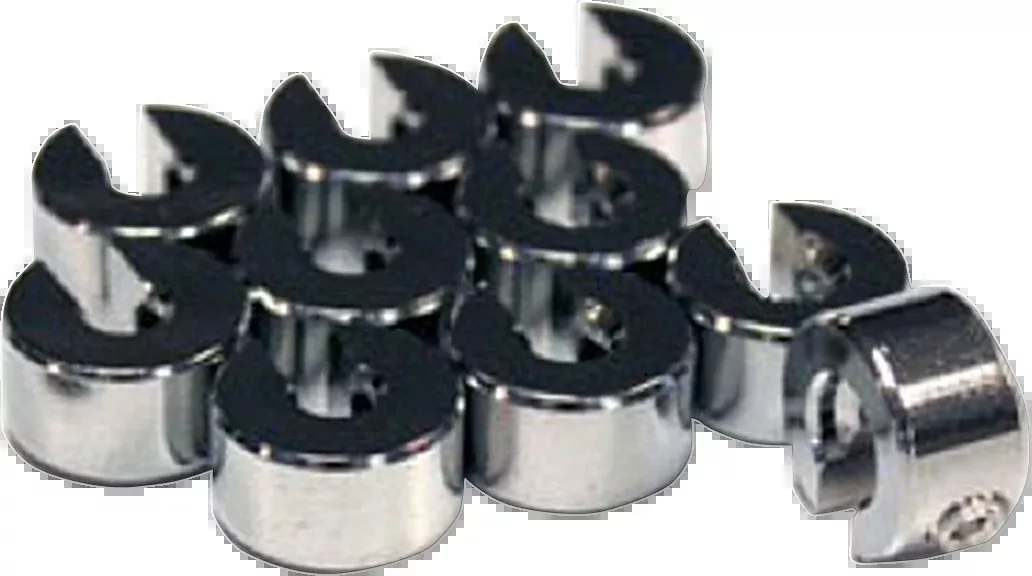 NO-MAR Wheel Weights – 1/4 oz Chrome – 10 Pack (Part Number WT-SPK10CH-25)