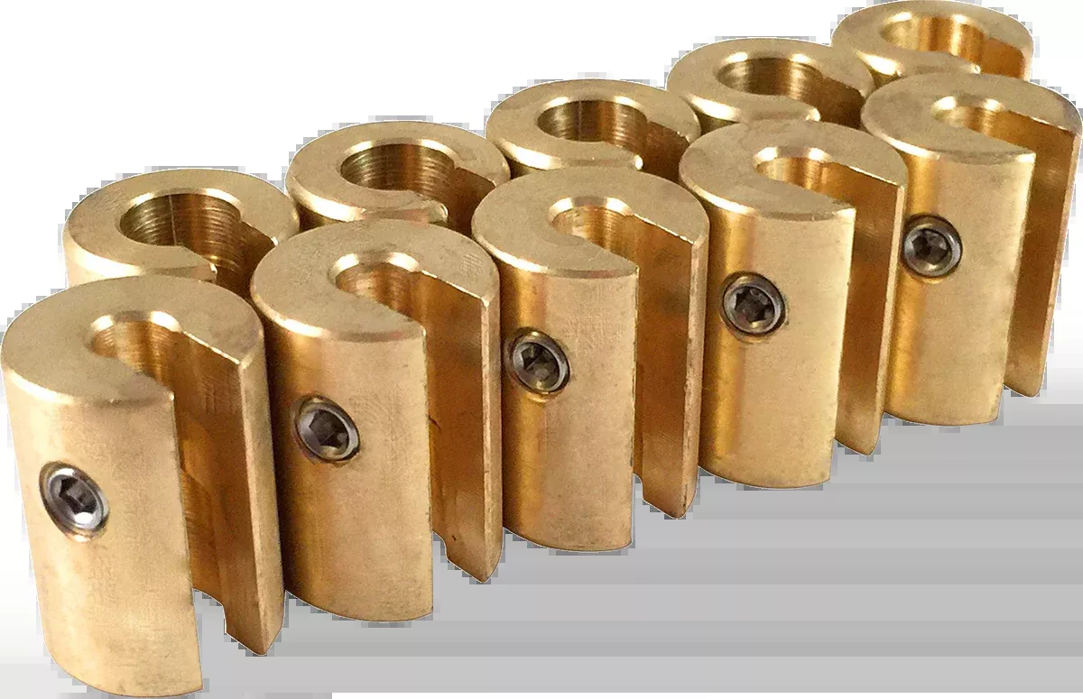 NO-MAR Wheel Weights – 1 oz Brass – 10 Pack (Part Number WT-SPK10BR-1)