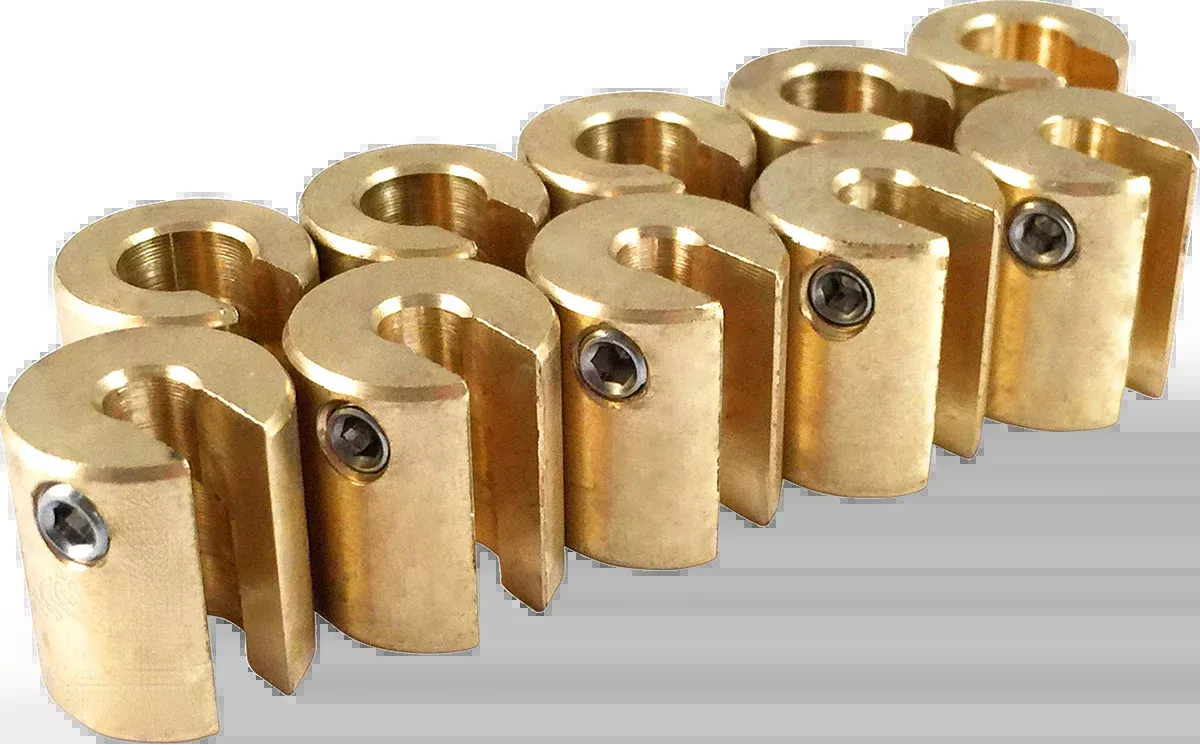 NO-MAR Wheel Weights – 3/4 oz Brass, 10 Pack (Part Number WT-SPK10BR-75)
