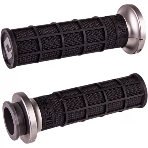 ODI Hart Luck Full Waffle Lock-On Grips for Harley Dual Cable