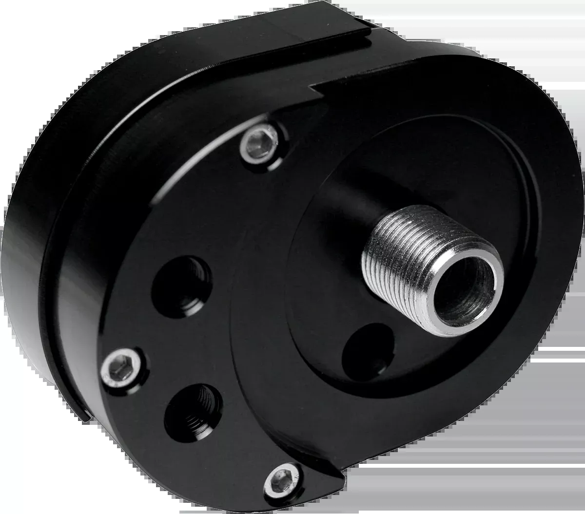 Offset Oil Filter Mount - Black